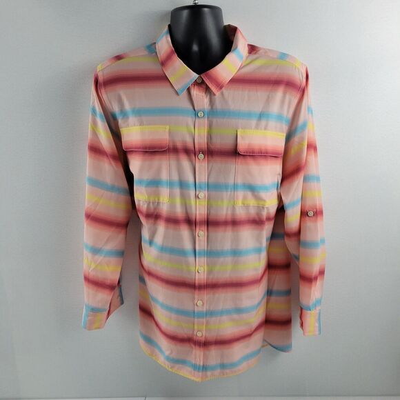 Lands' End Tops - Lands end 3x button down shirt long sleeve blouse womens plus 3631 top